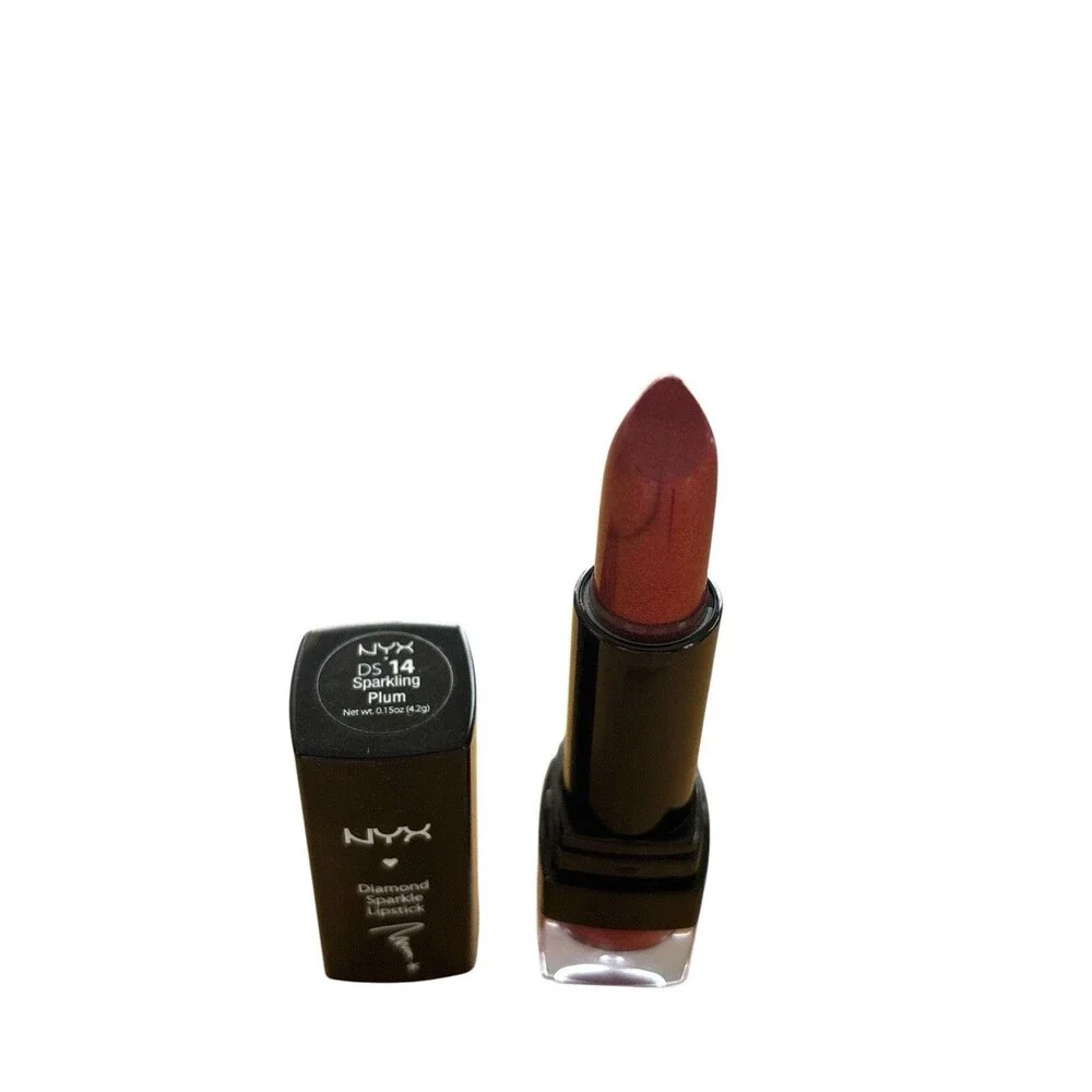 NYX DS14 Sparkling Plum Diamond Sparkle Lipstick 0.15oz New